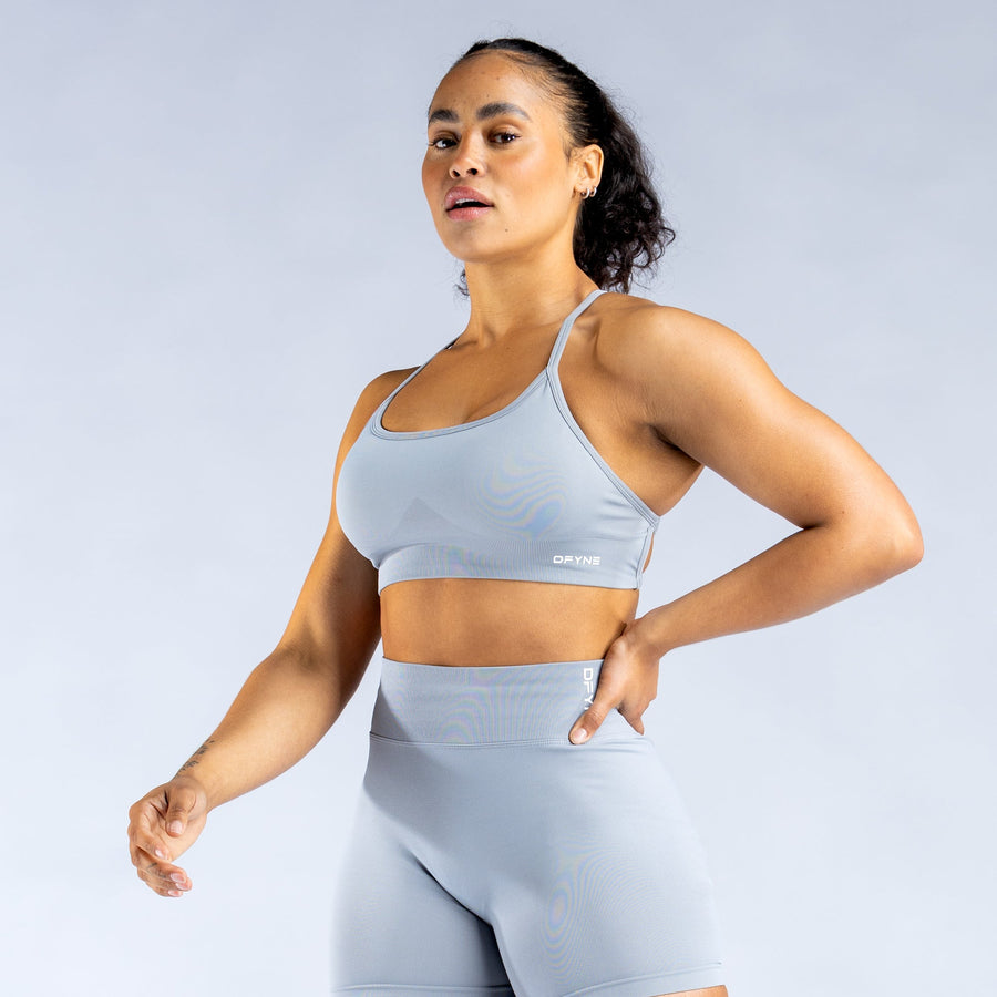 Brassière dos ouvert Dynamic Gris pierre clair