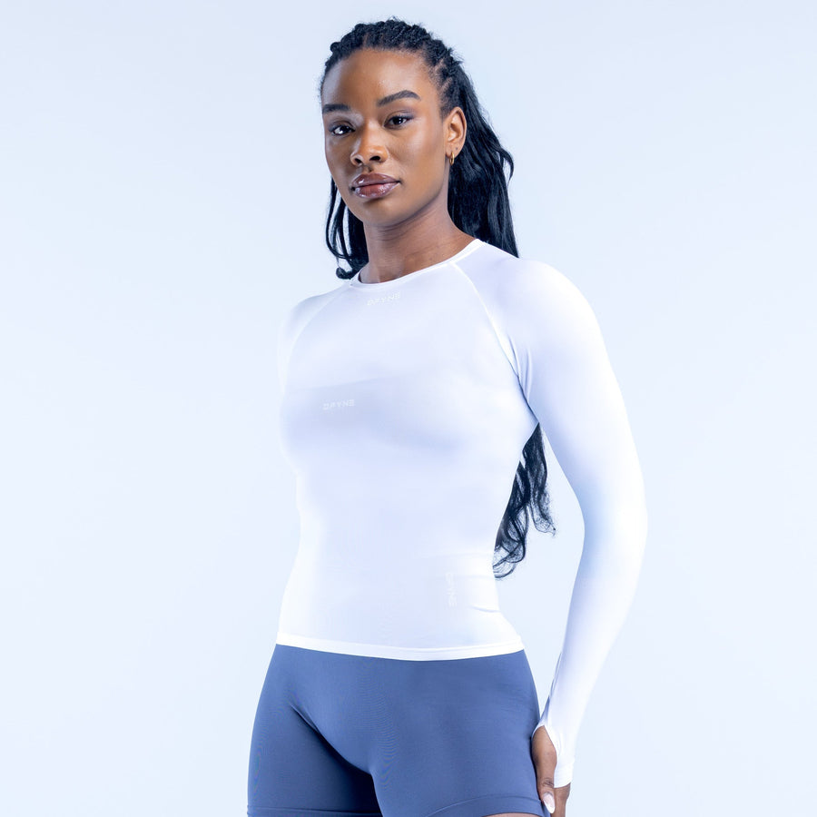 Top manches longues Defy Blanc optique