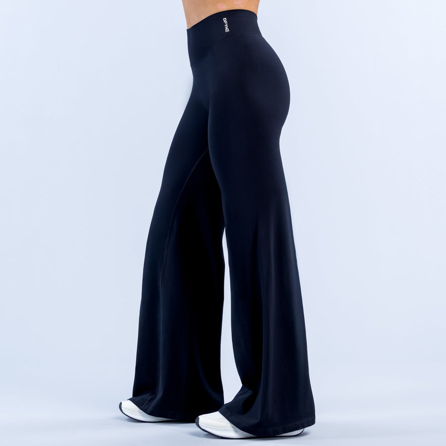 Pantalon évasé Defy Noir minuit