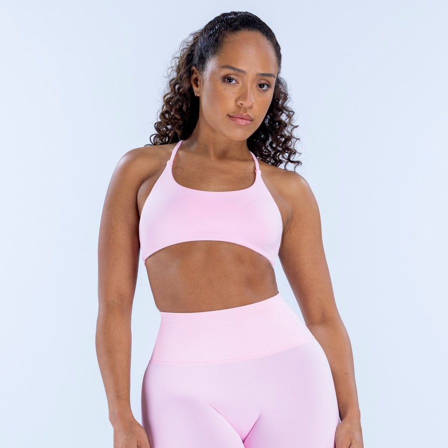 Brassière dos torsadé Dynamic Rose pâle