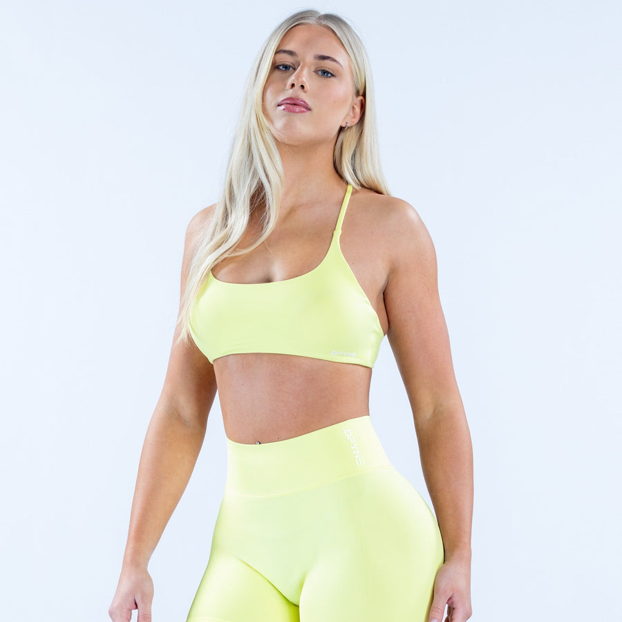 Brassière dos torsadé Dynamic Citron vert