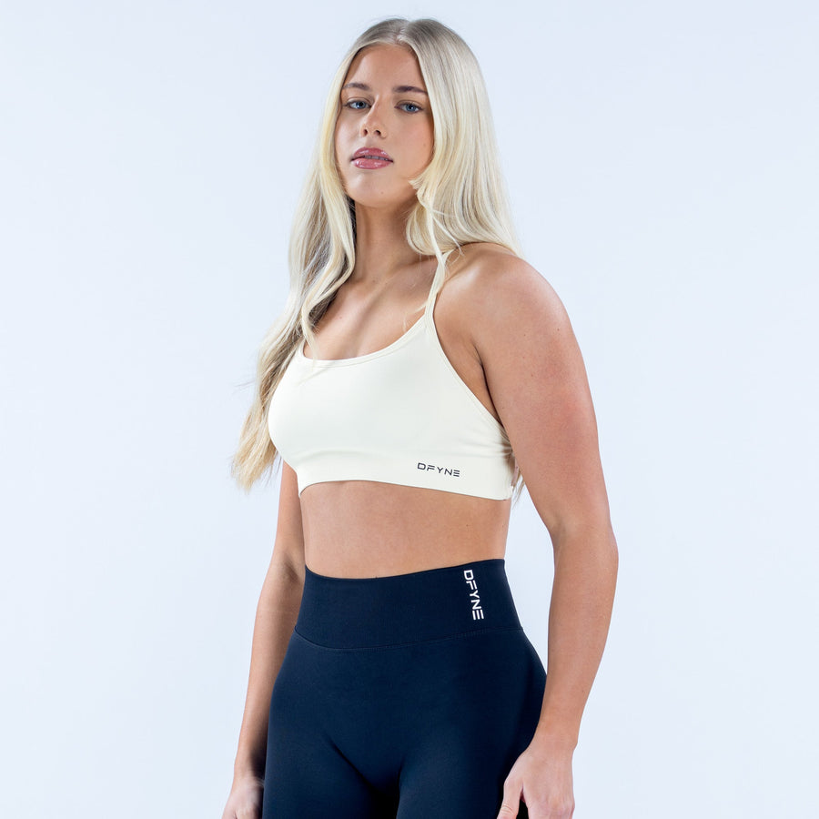 Brassière dos ouvert Dynamic Blanc neige