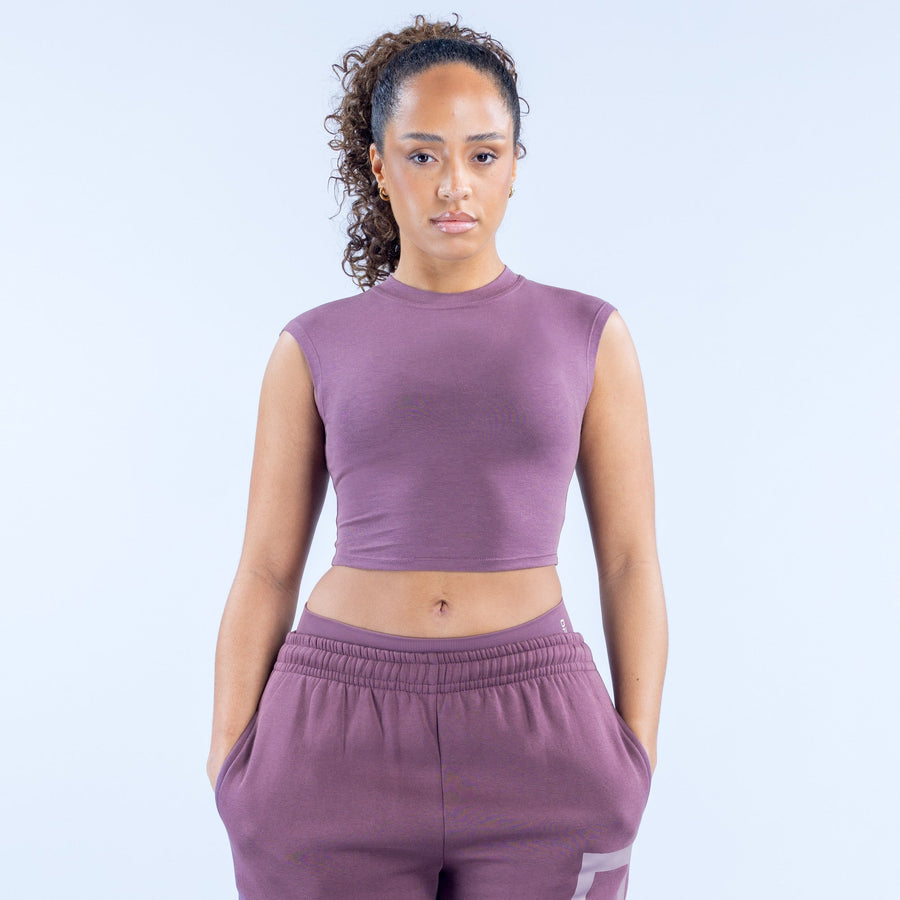 T-shirt court Signature Raisin