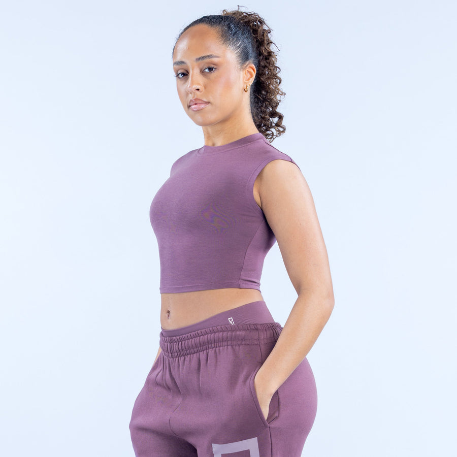 T-shirt court Signature Raisin