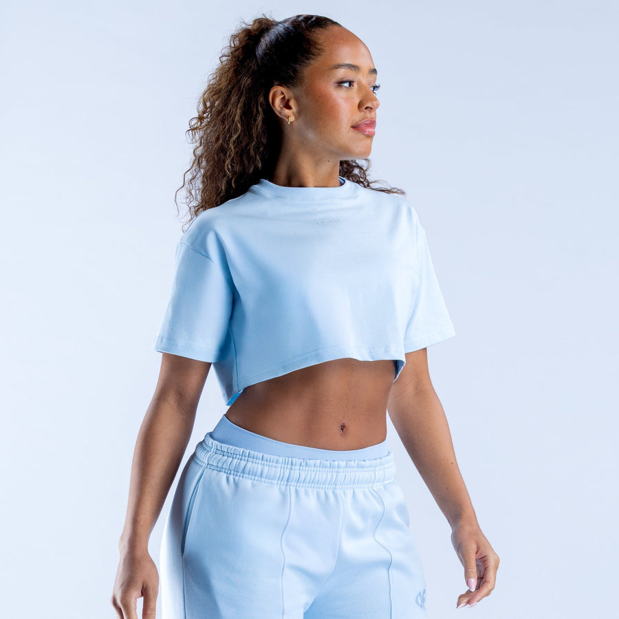T-shirt court Revive Bleu craie