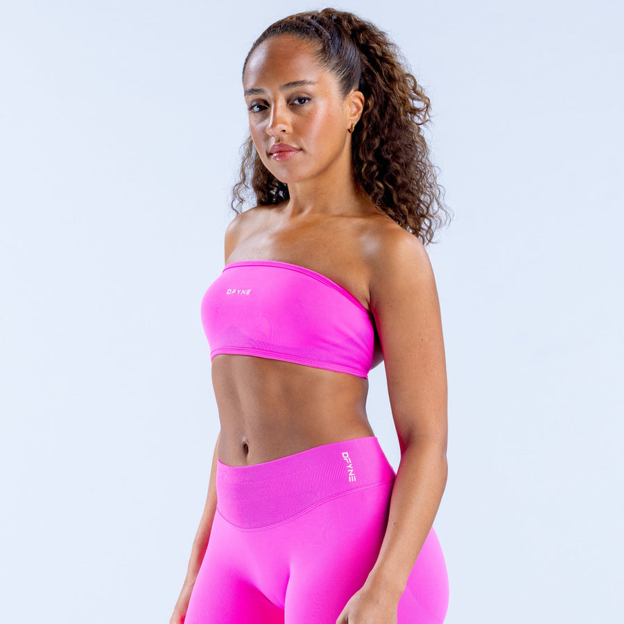 Bandeau dos ouvert Impact Fuchsia vif
