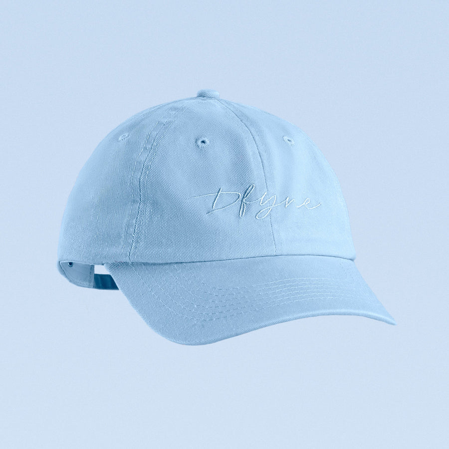 Casquette brodée Bleu glace