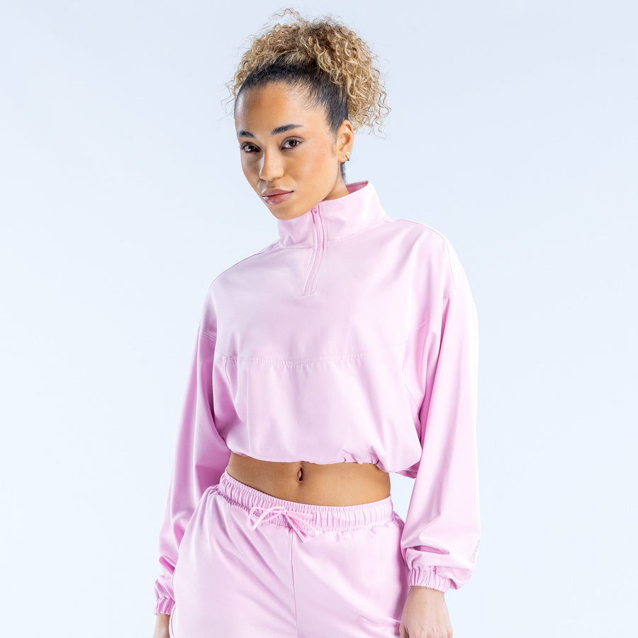 Veste courte zippée Origin Rose pâle