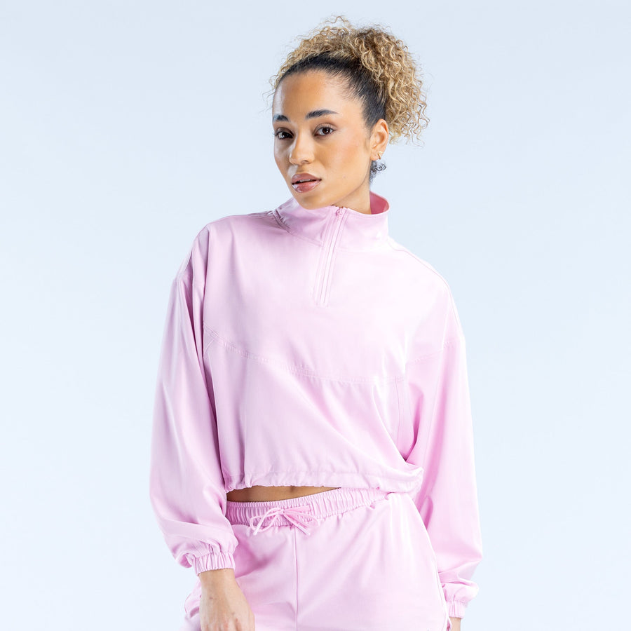 Veste courte zippée Origin Rose pâle