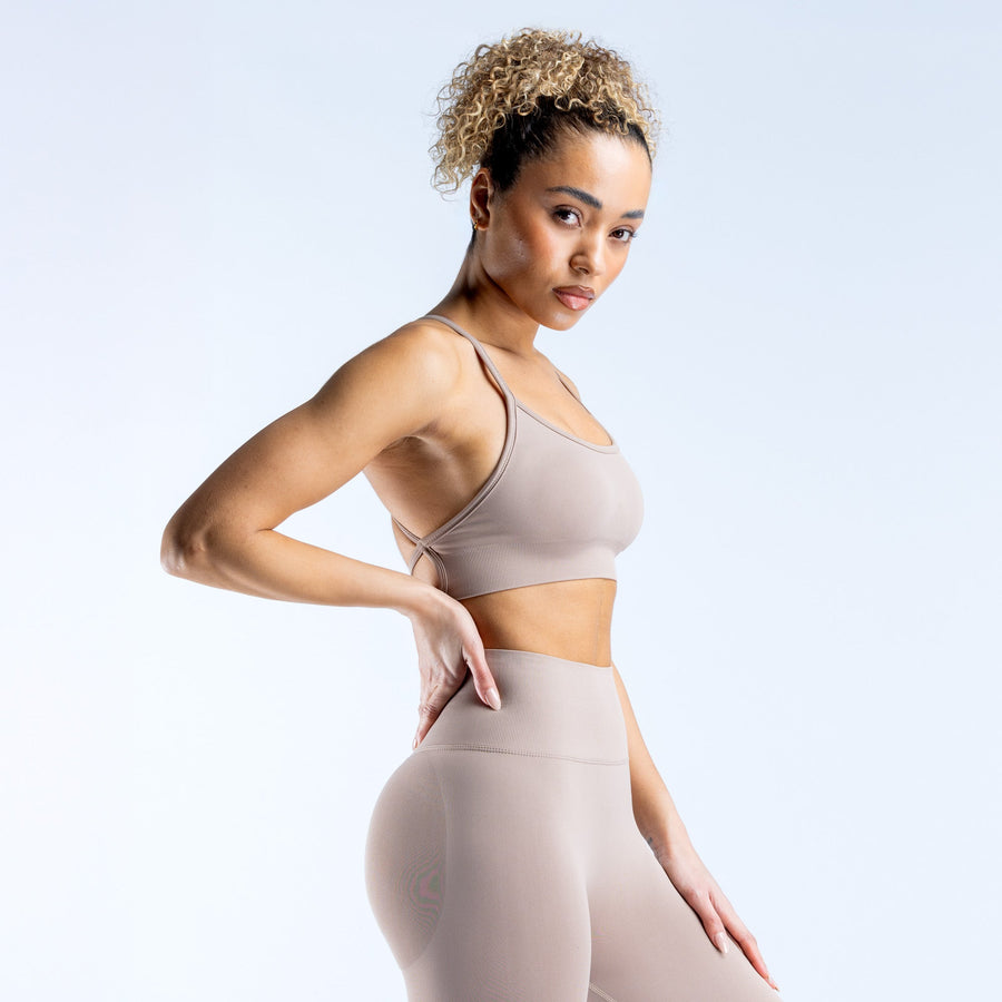 Brassière dos ouvert Dynamic Moka