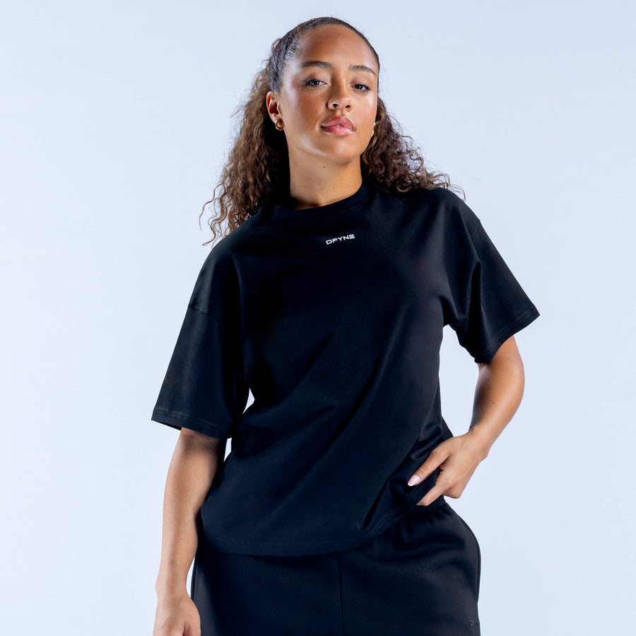 T-shirt carré Revive Noir