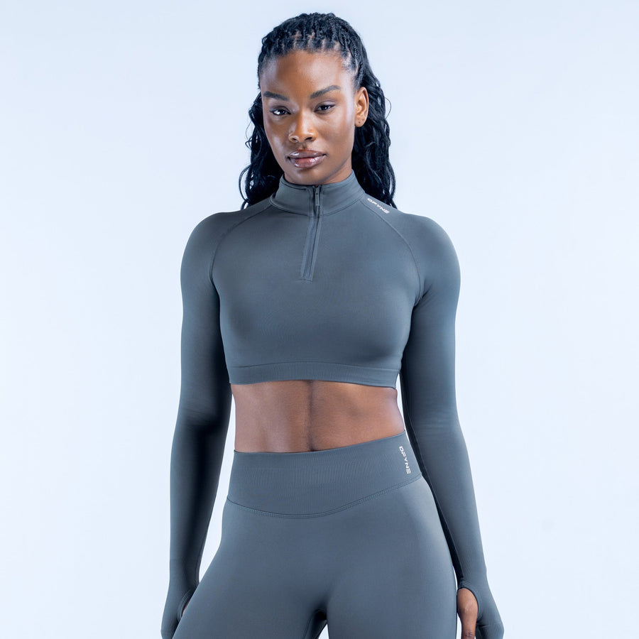 Veste courte zippée Impact Gris ardoise
