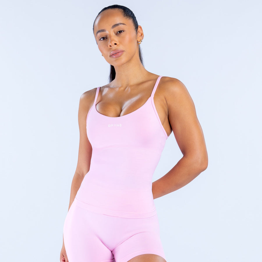 Top col échancré Impact Rose pâle