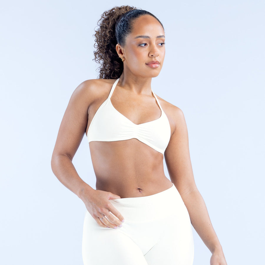 Brassière à bretelles Impact Ivoire