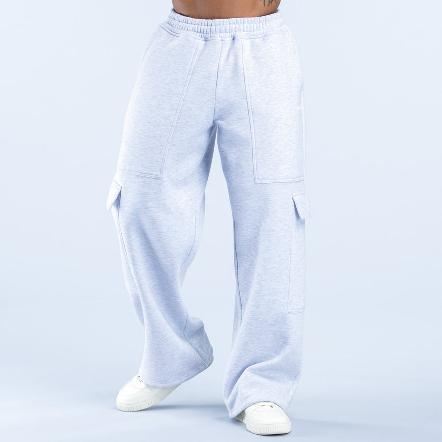 Jogging droit cargo Recharge Gris chiné