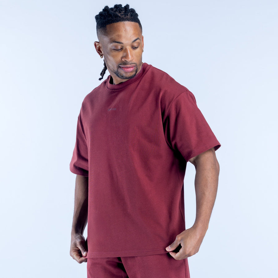 T-shirt imprimé Recharge Bordeaux