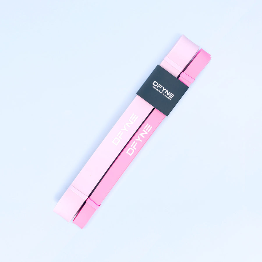 Élastiques de résistance — lot de 2 Fleur de cerisier / Rose pâle