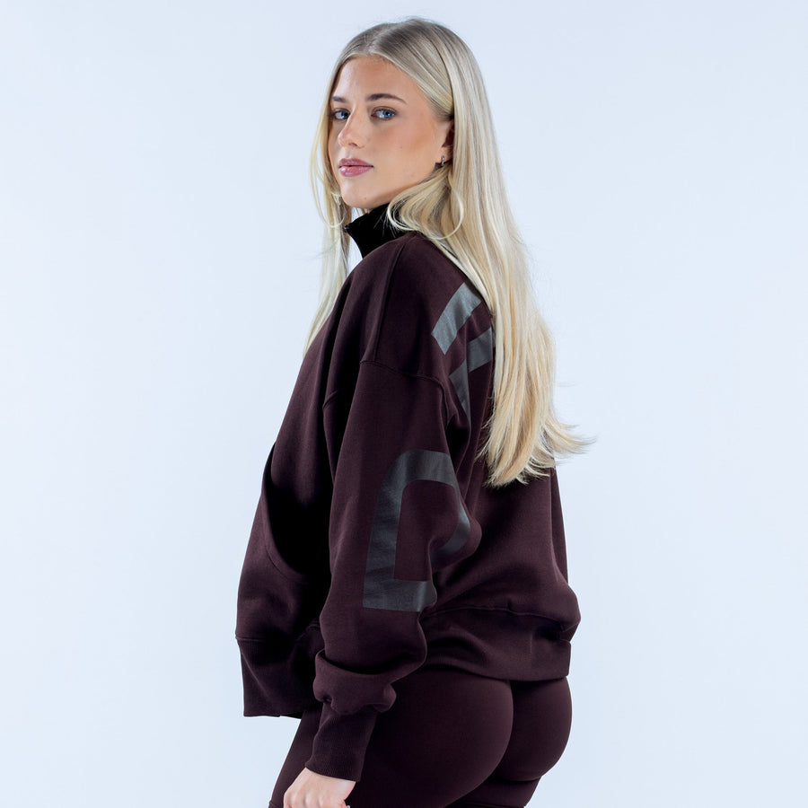 Sweat quart de zip Signature Expresso