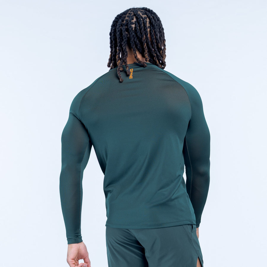 T-shirt d'entraînement manches longues Unbound Vert ardoise