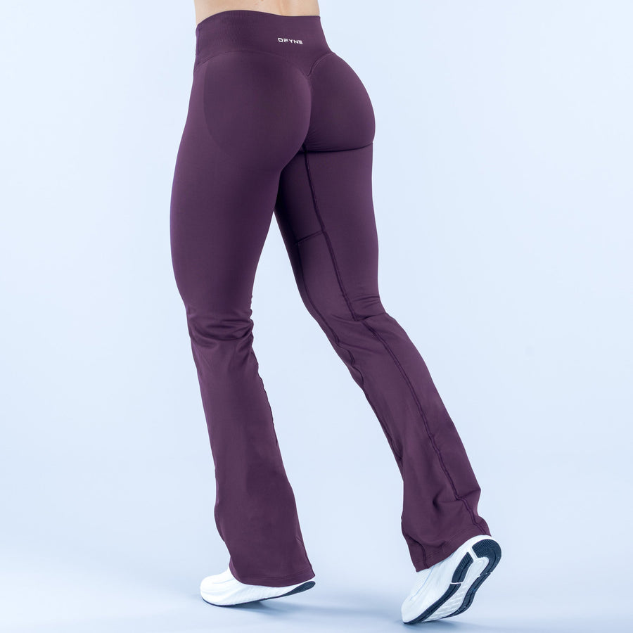Pantalon évasé Vision Figue