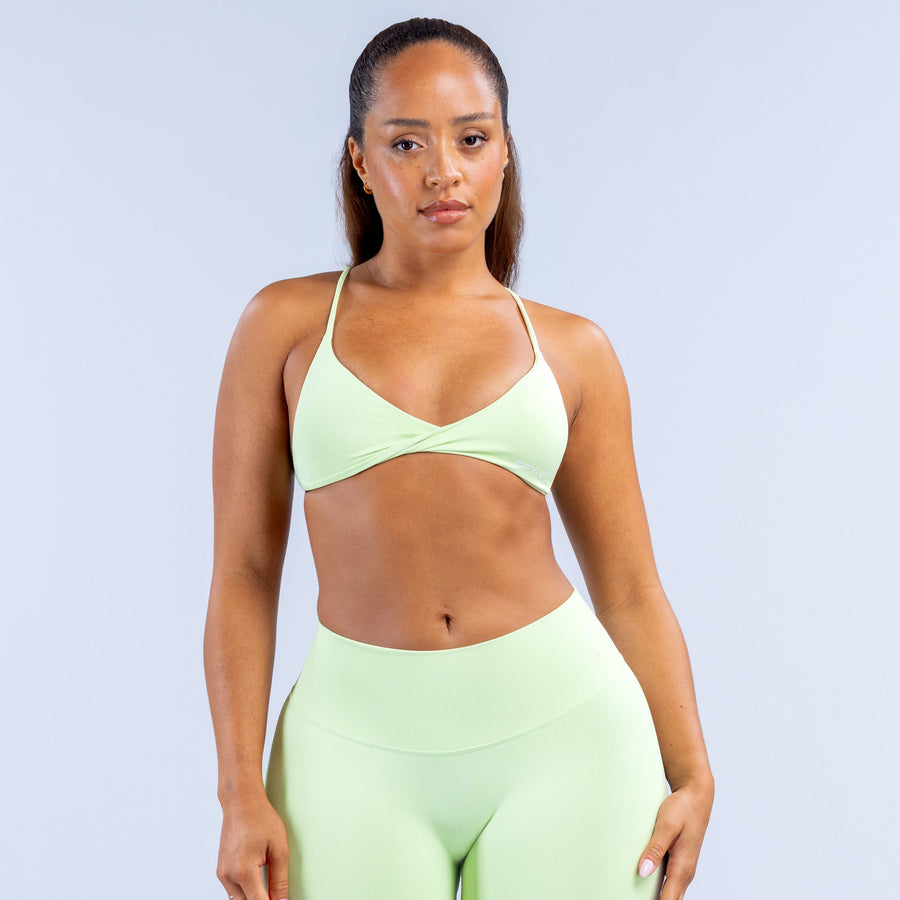 Brassière torsadée devant Vision Citron vert vif