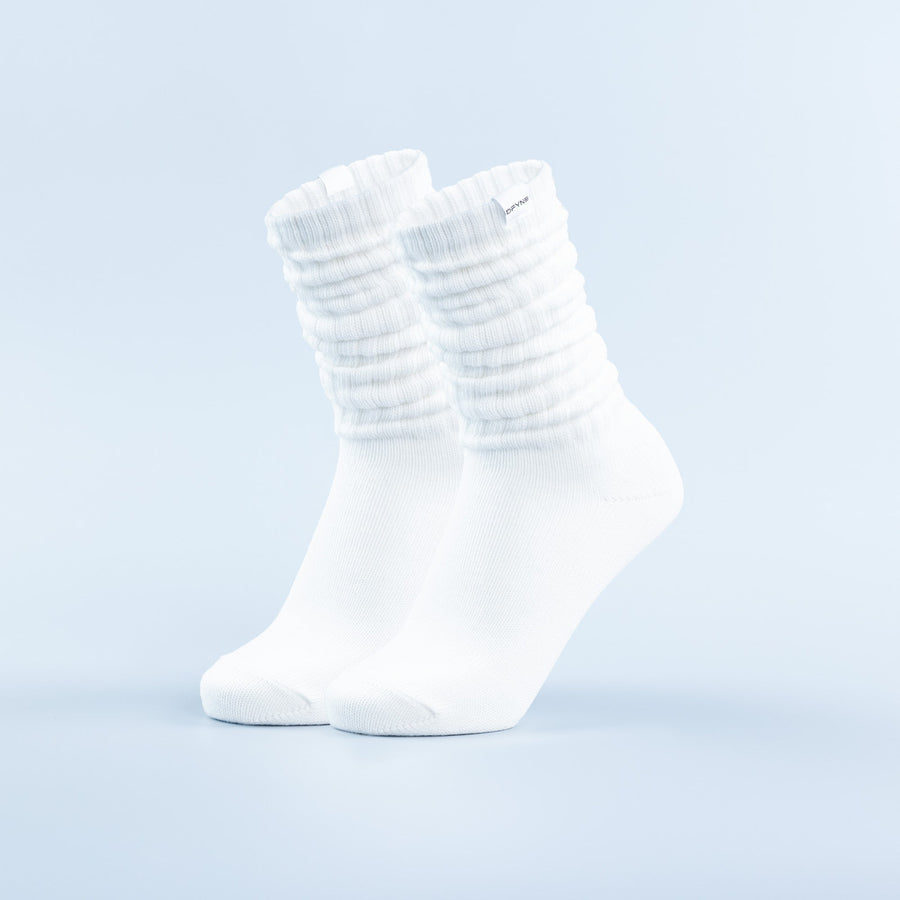 Chaussettes froncées Blanc optique
