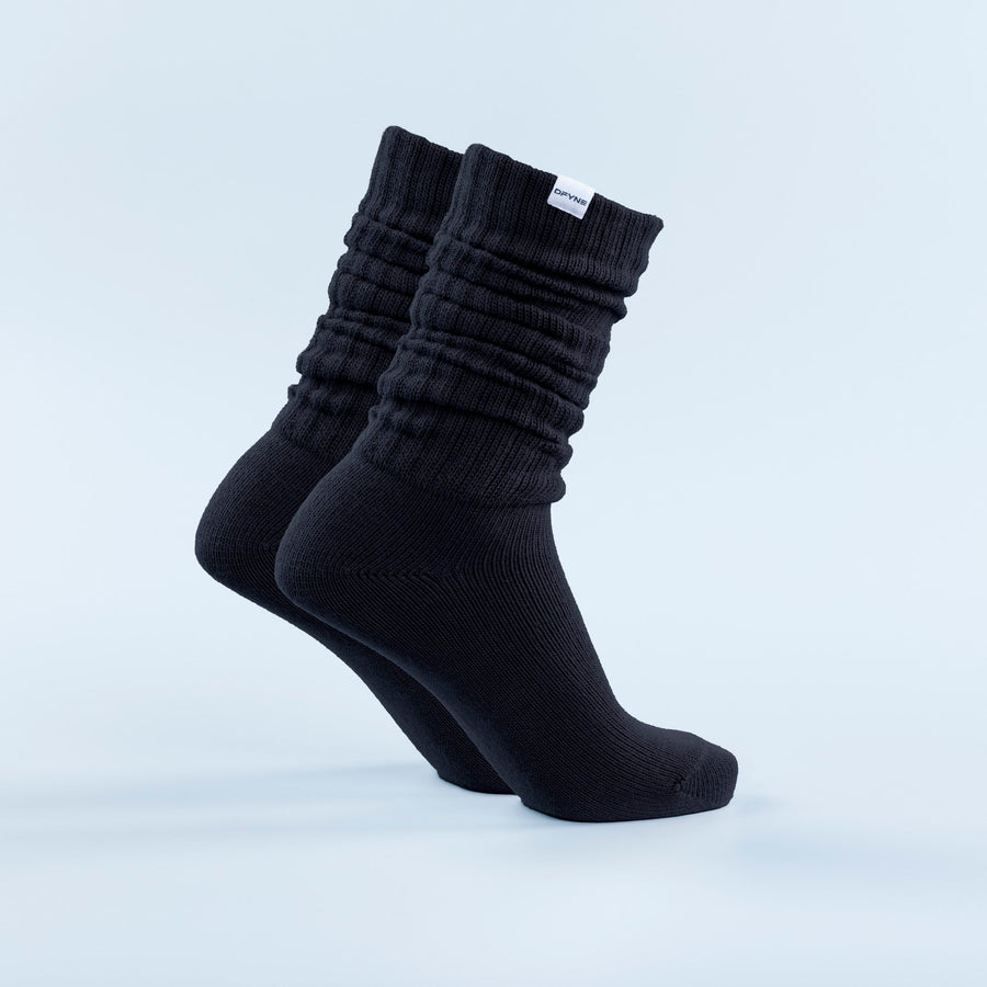 Chaussettes froncées Noir minuit