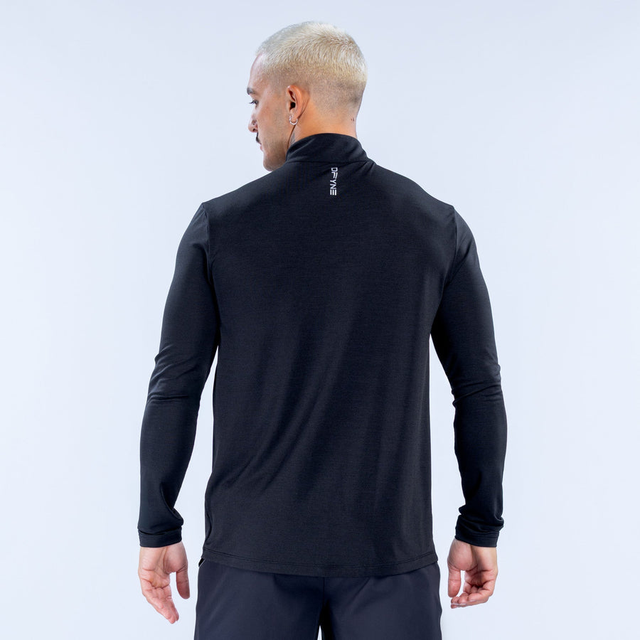 Haut quart de zip Charge Noir minuit