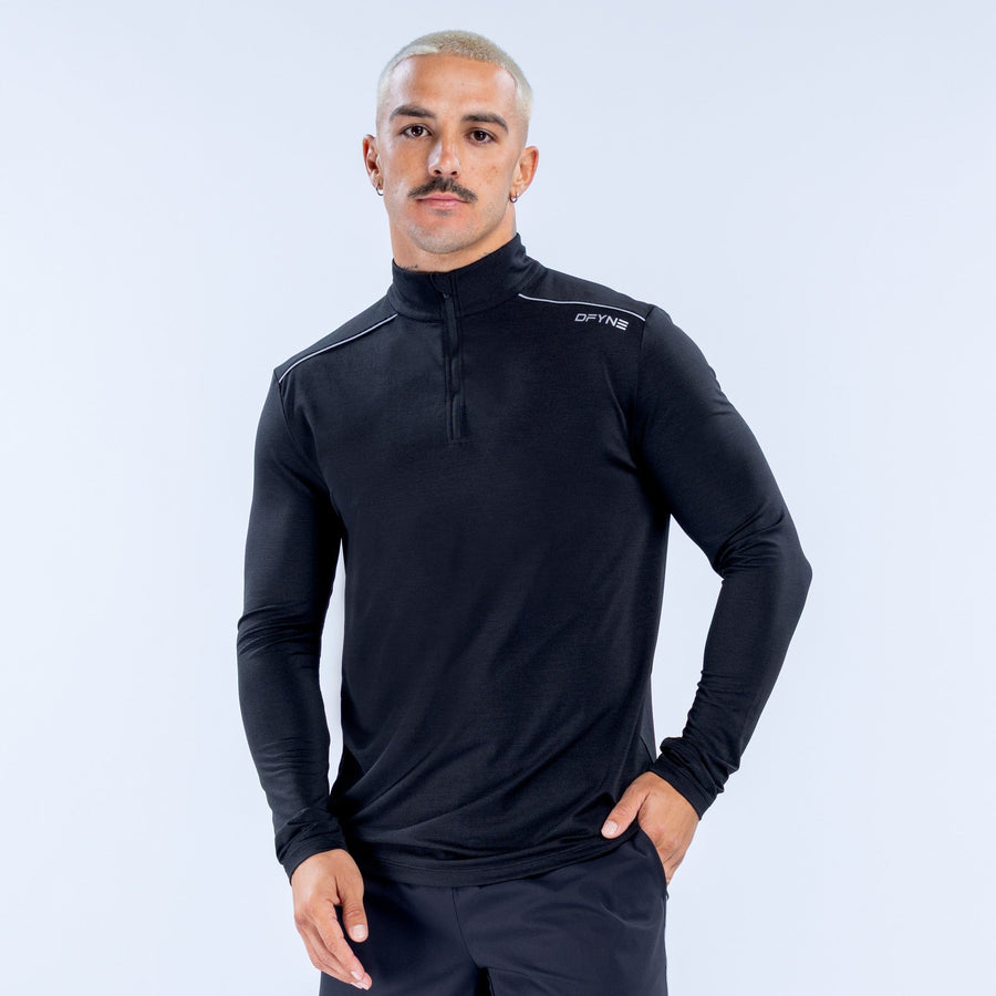 Haut quart de zip Charge Noir minuit