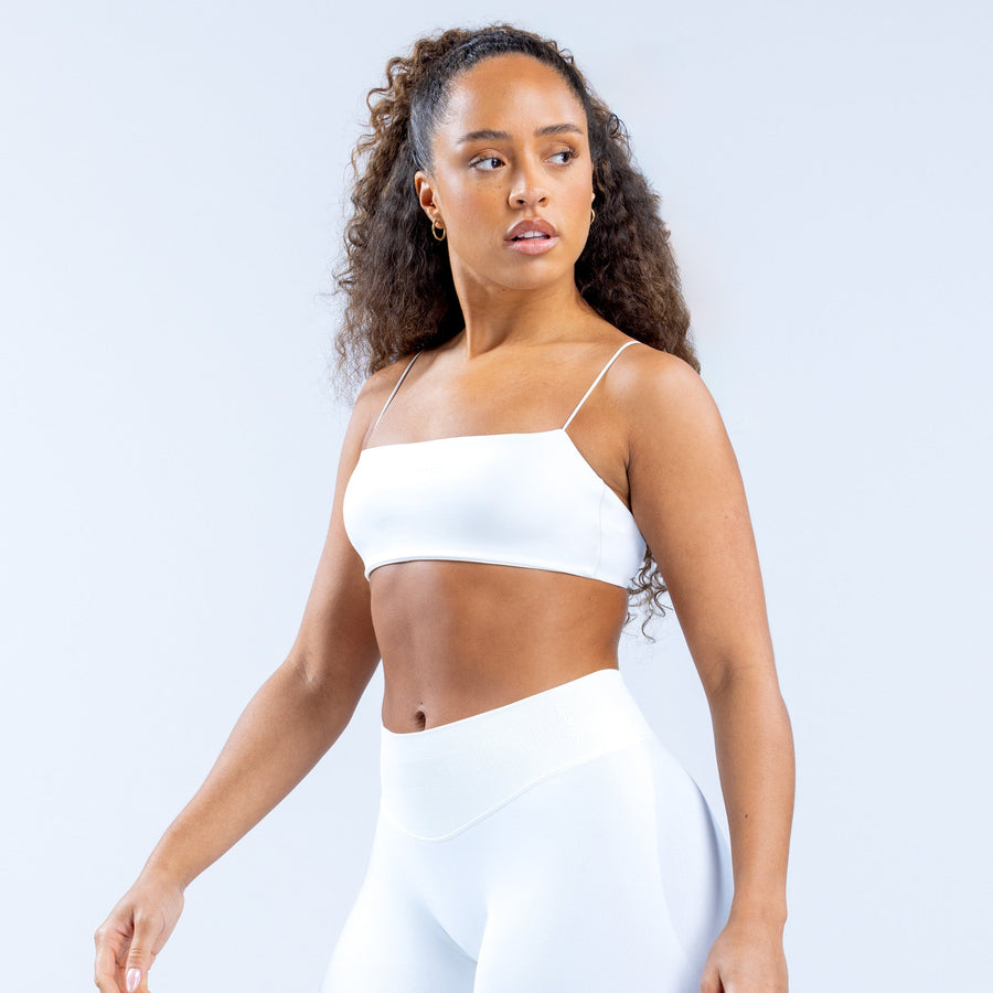 Brassière à bretelles Defy Blanc optique