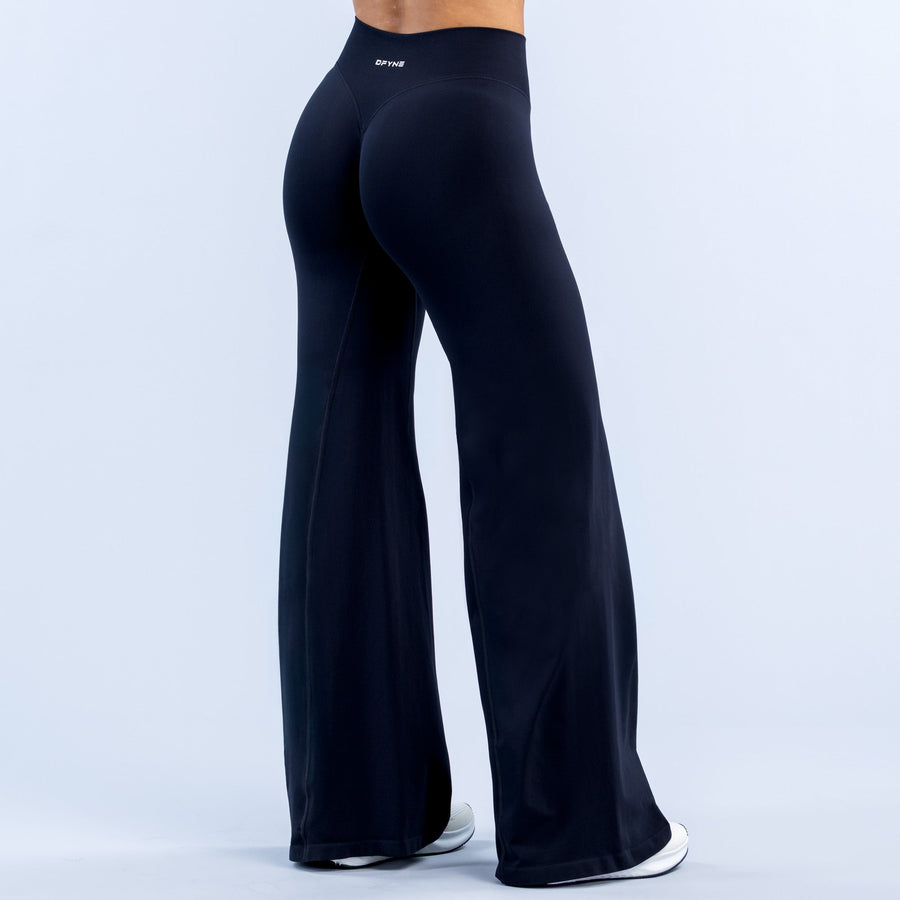 Pantalon évasé Defy Noir minuit