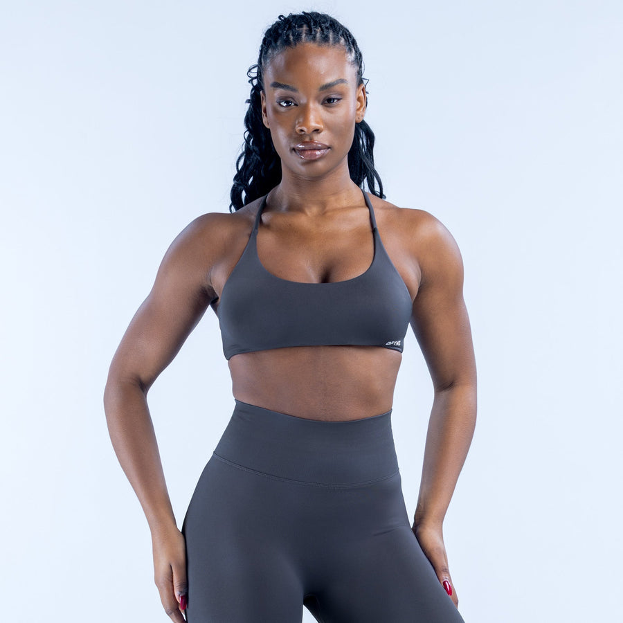 Brassière dos torsadé Dynamic Anthracite