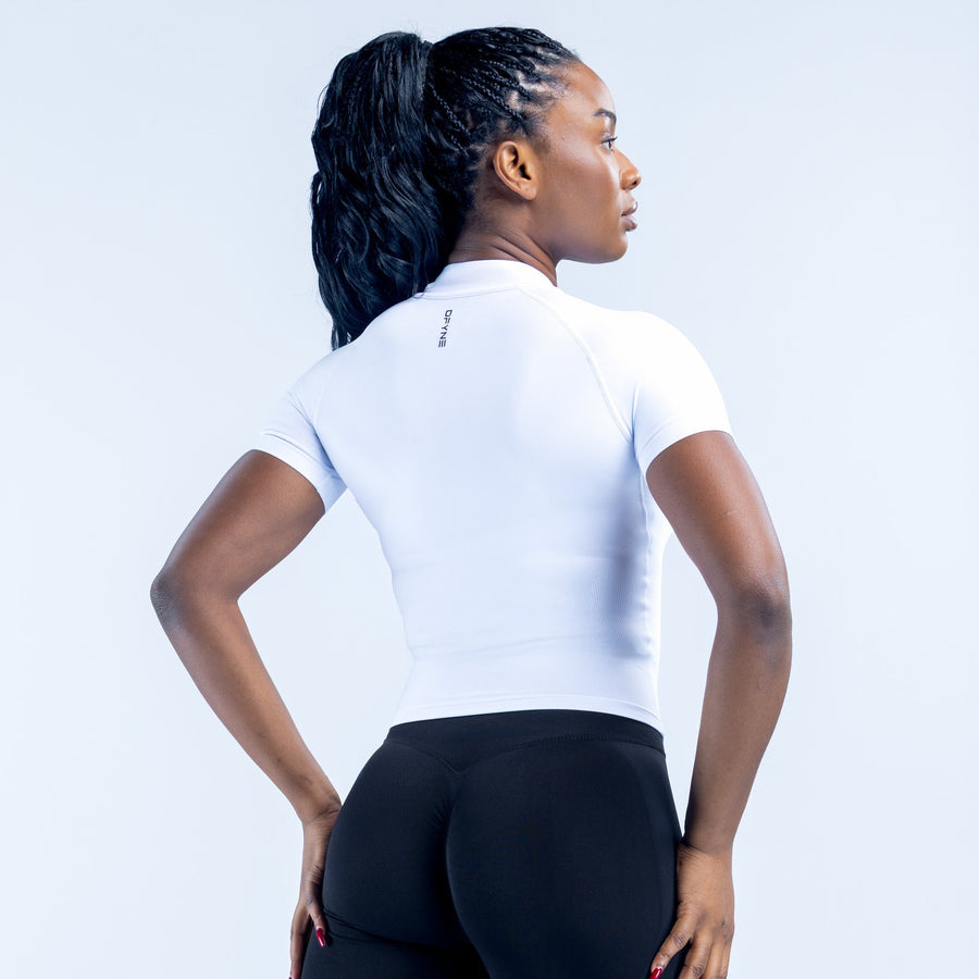 Veste zippée manches courtes Dynamic Blanc optique