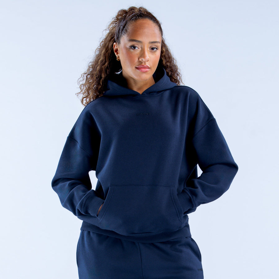 Sweat à capuche Revive Marine