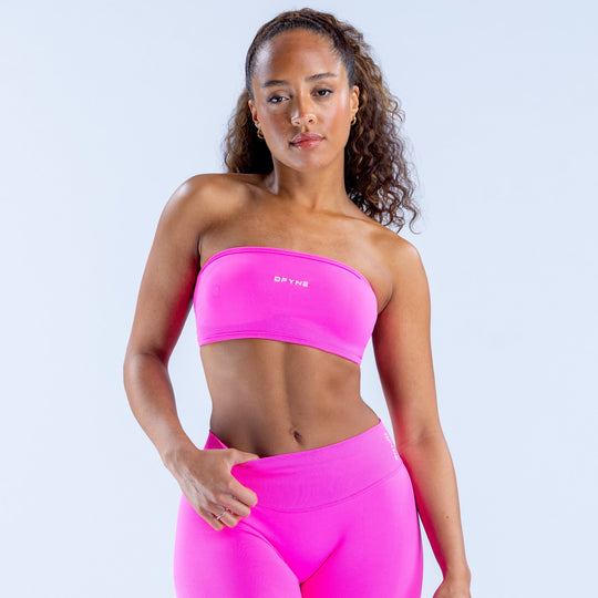 Bandeau dos ouvert Impact Fuchsia vif