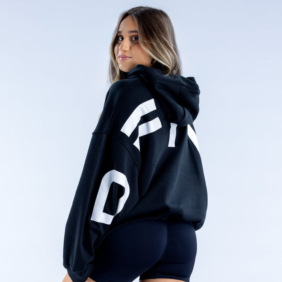 Sweat à capuche Signature Noir minuit