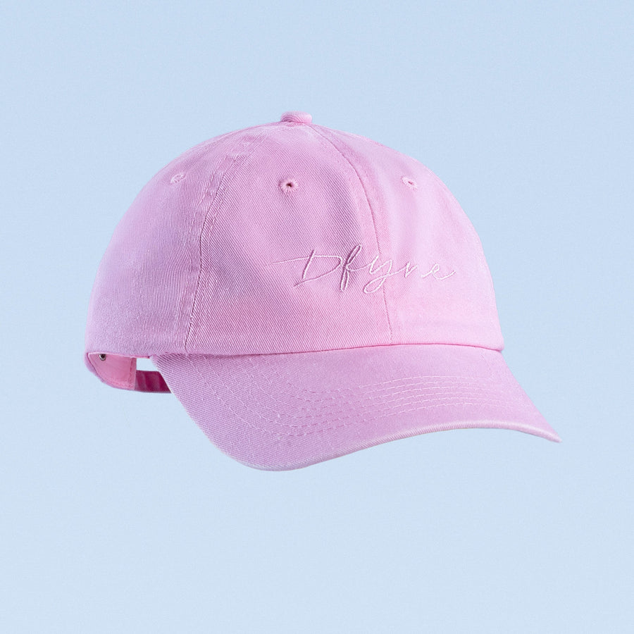 Casquette brodée Rose pâle