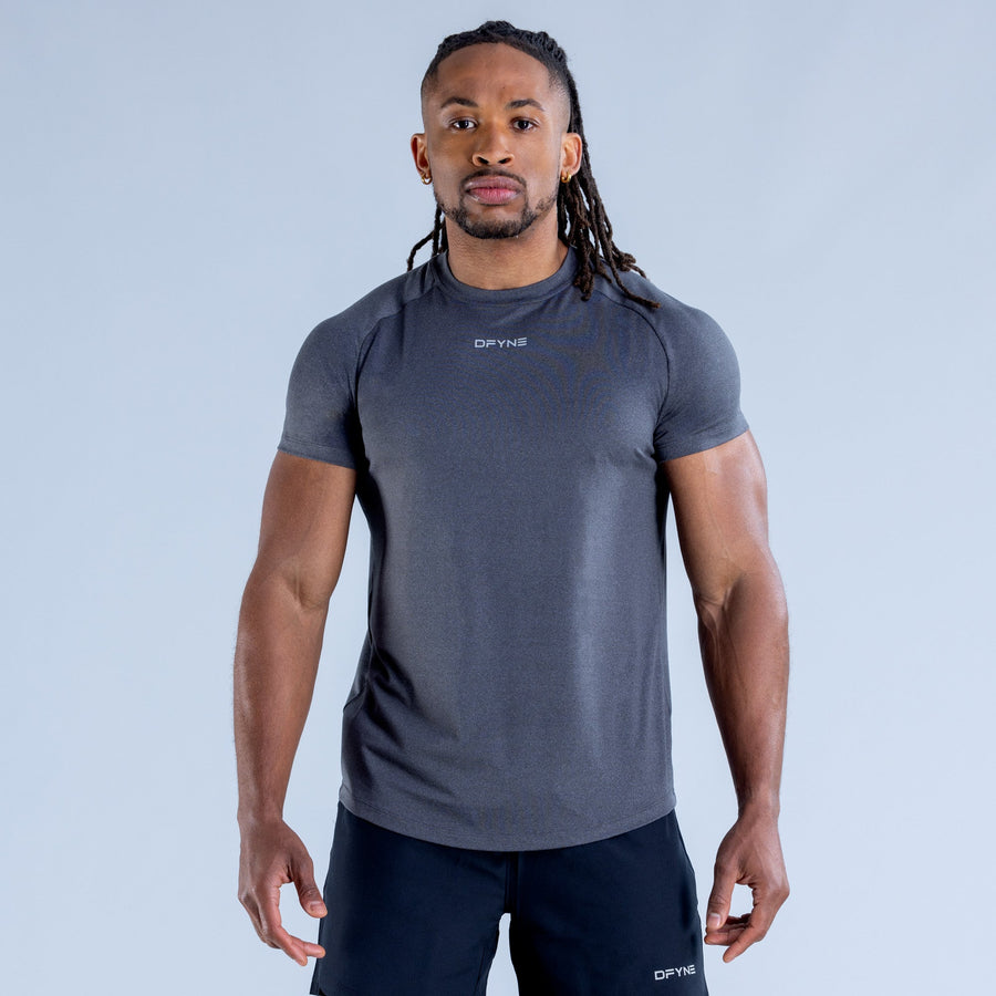 T-shirt d'entraînement Stealth Noir onyx chiné