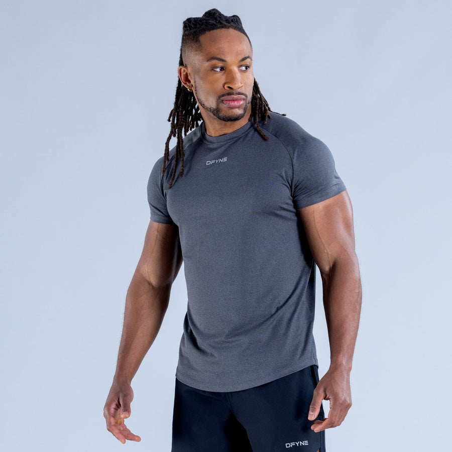 T-shirt d'entraînement Stealth Noir onyx chiné