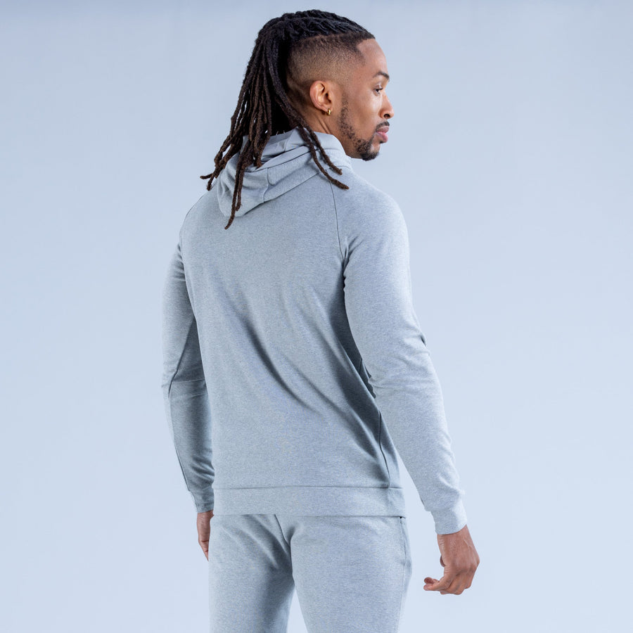 Sweat à capuche mi-épais Stealth Gris orage chiné