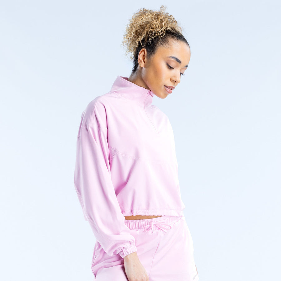 Veste courte zippée Origin Rose pâle
