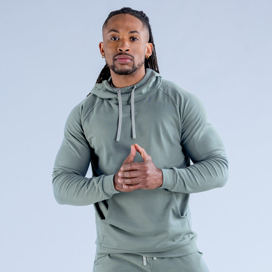 Sweat à capuche mi-épais Stealth Sauge fumée
