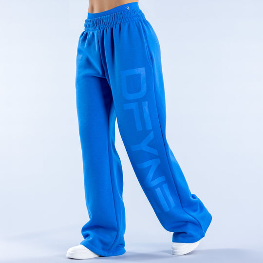 Jogging large Signature Bleu électrique
