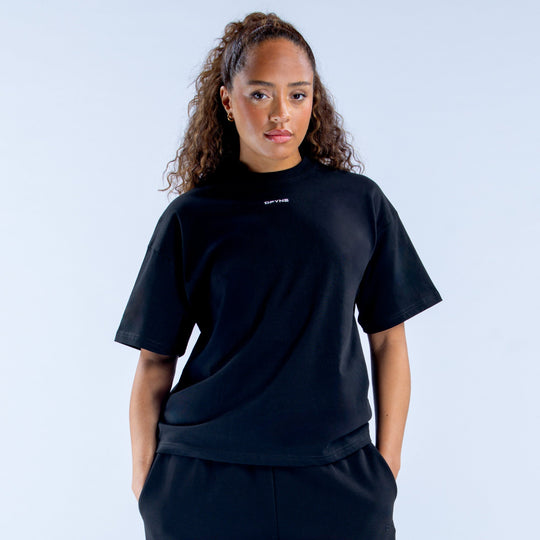 T-shirt carré Revive Noir