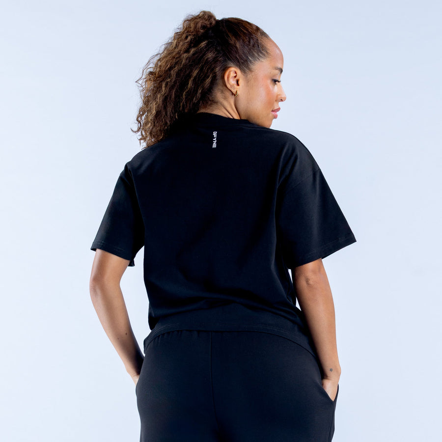 T-shirt carré Revive Noir