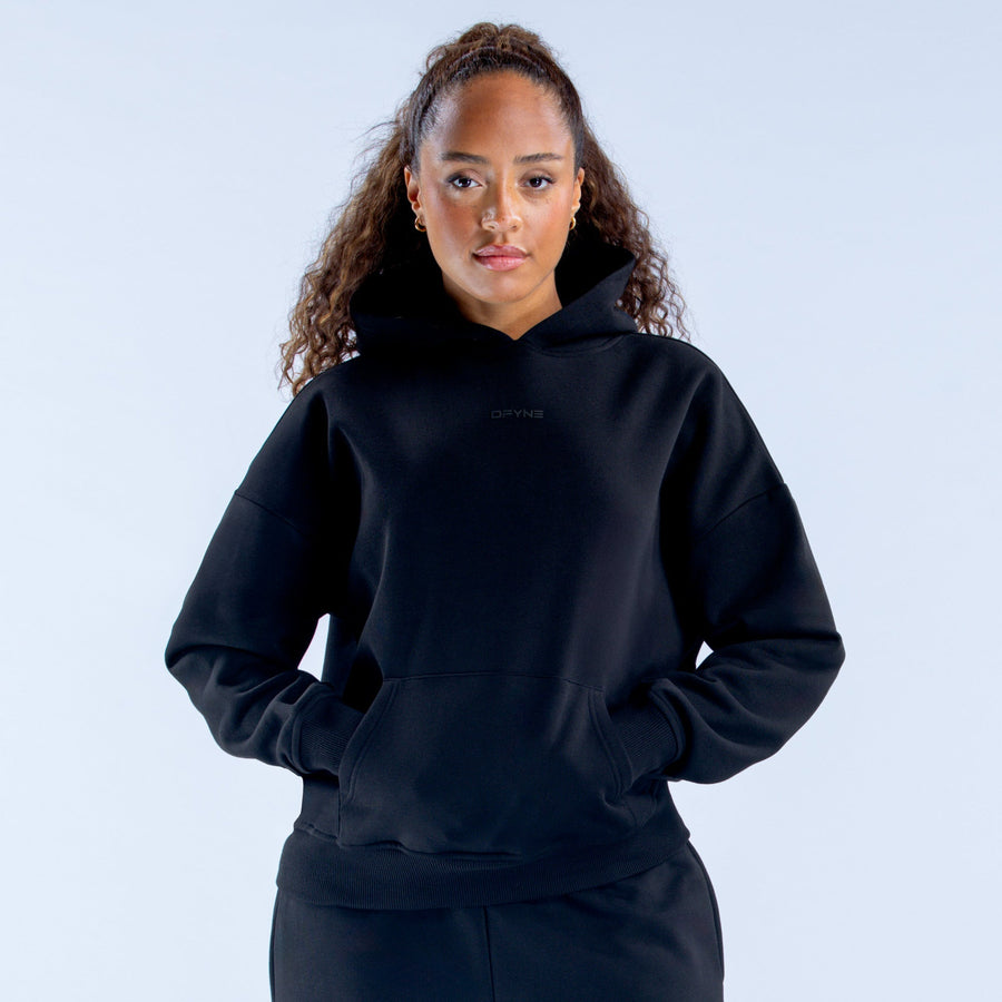 Sweat à capuche Revive Noir minuit