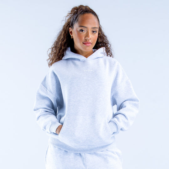 Sweat à capuche Revive Gris chiné