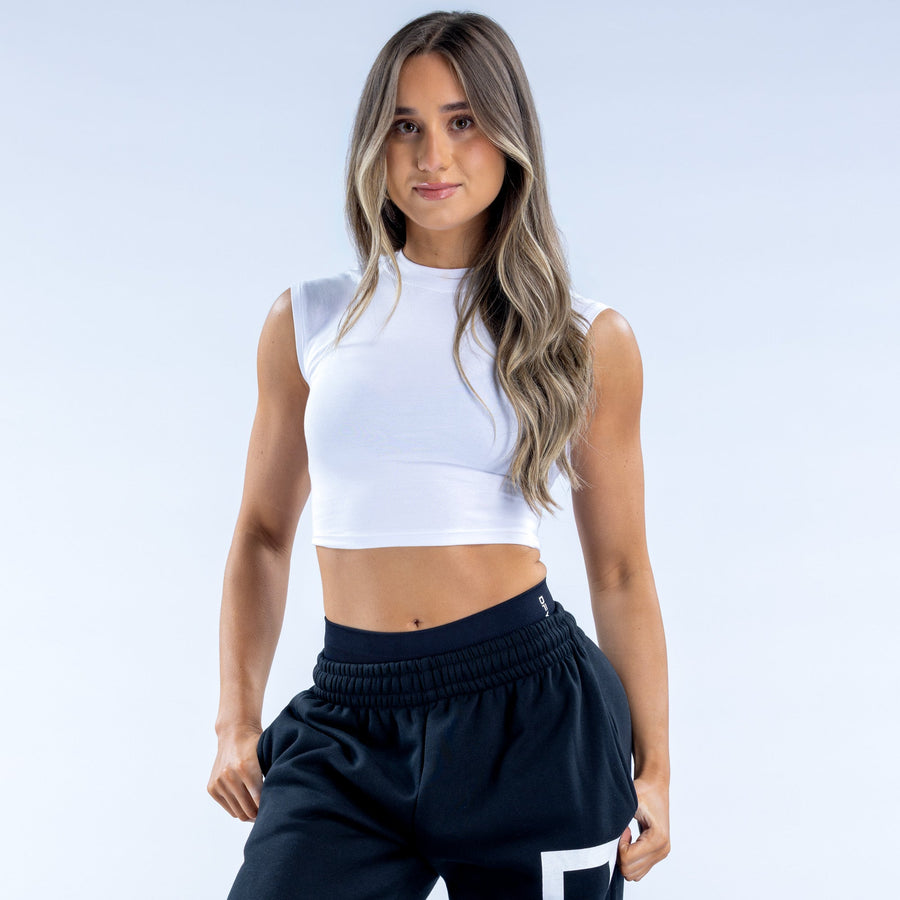 T-shirt court Signature Blanc cassé
