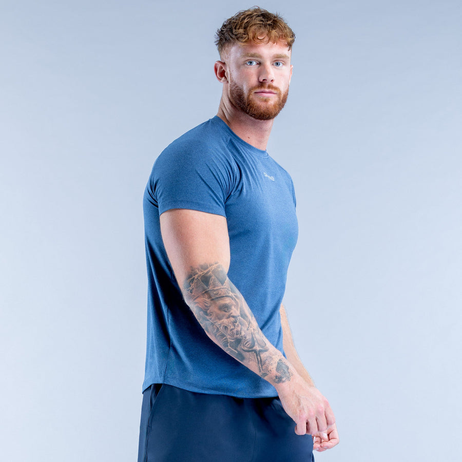 T-shirt d'entraînement Stealth Bleu nuit chiné