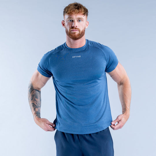 T-shirt d'entraînement Stealth Bleu nuit chiné